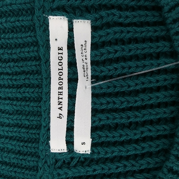 NWT Anthrpologie Quinn Green Sweater Vest Knit Top Sleeveless 100% C… - Picture 14 of 14